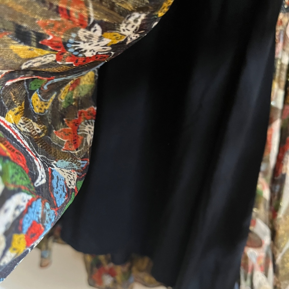 ⚜️Sézane elegant maxi length tie strap gown metallic gold size 38 - Picture 6 of 9